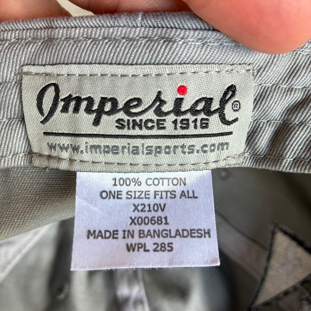 Imperial Golf Hat Gull Lake Yacht Club GLYC Grey Nautical Flags Cap Strapback - Picture 12 of 12